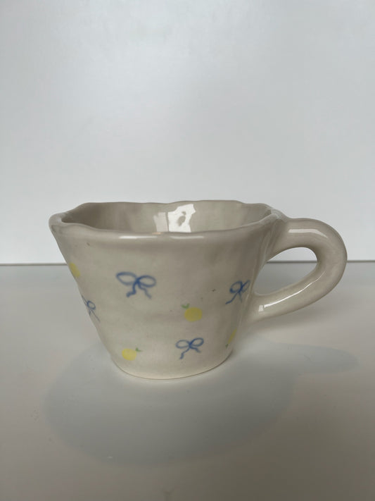 Pinched - Blue Bow with Lemons
