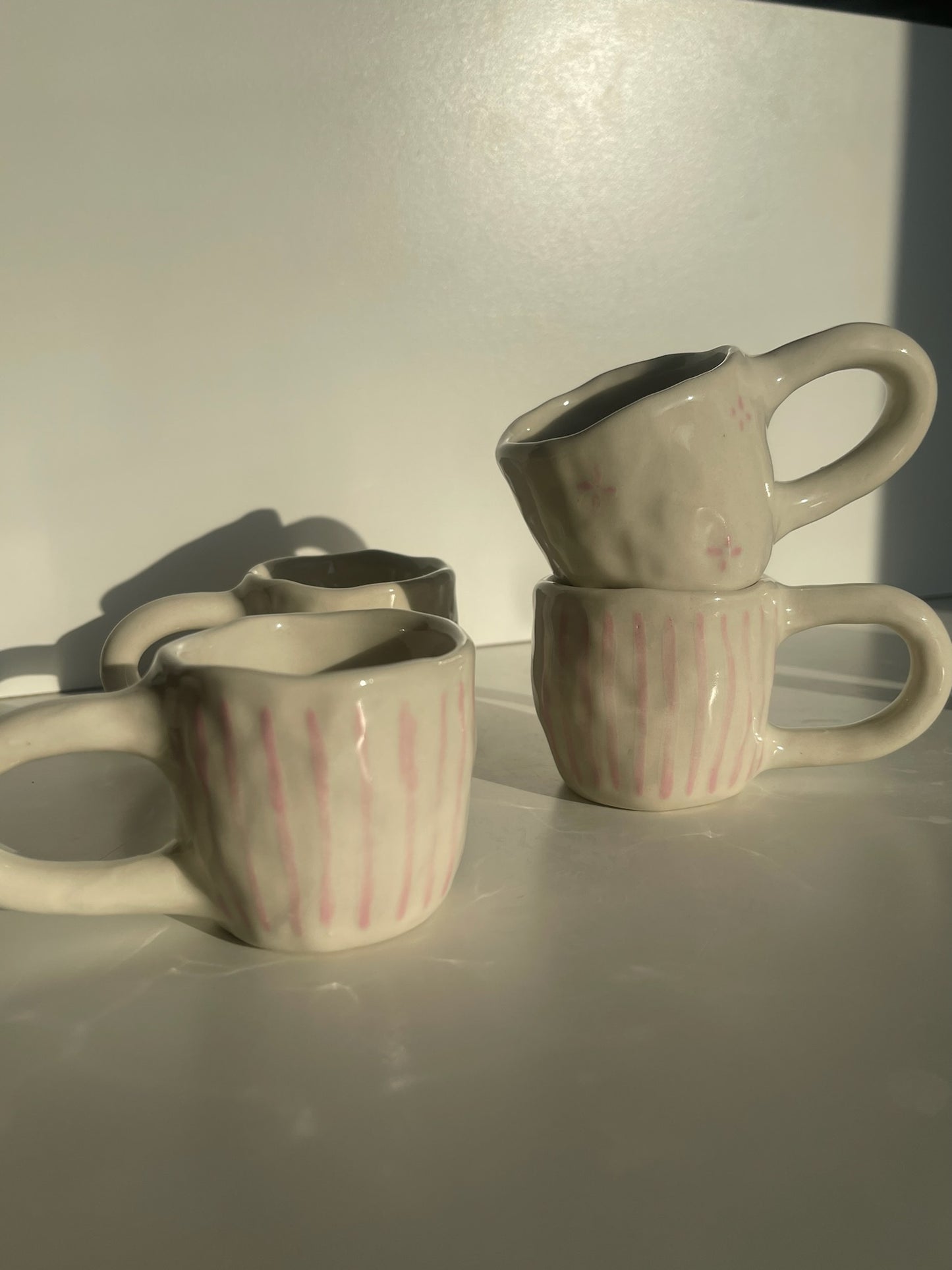 Pinched - Pink Spring Espresso Mugs